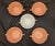 A beautiful and highly collectible 5-piece set of vintage double-handled cream soup bowls from the 1940s, manufactured by...