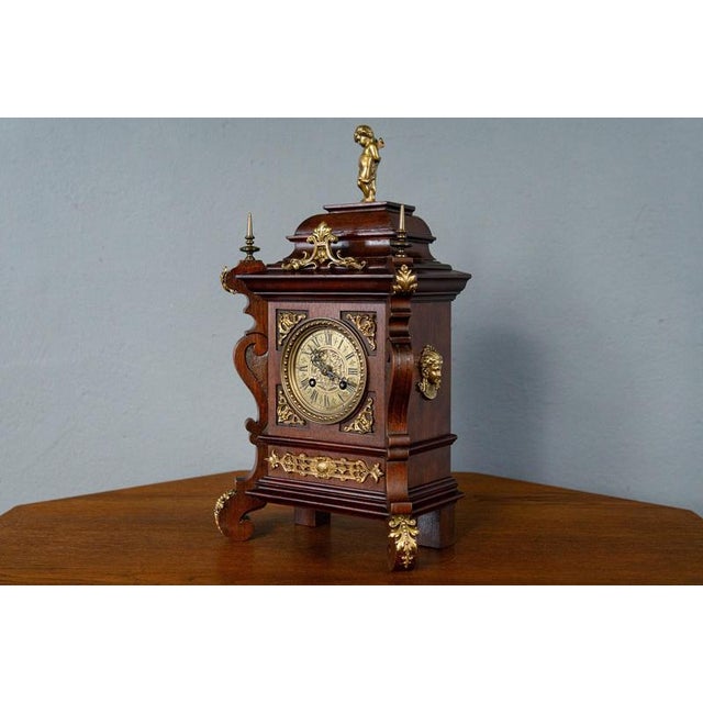Gründerzeit Table Clock from Lenzkirch, Late 19th Century For Sale - Image 4 of 18