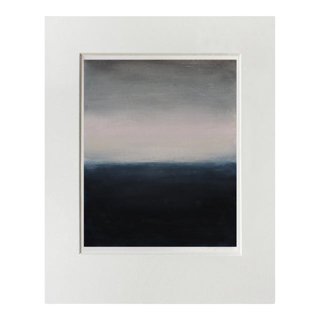 Contemporary Abstract Cold Wax, Oil Stick and Mixed Media on Canvas Paper "Umi 4" by Janise Yntema For Sale