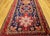 Vintage Hamadan Gallery Rug, Hand-Knotted Wool, Geometric Bird Motifs Design, Navy & Red, 5x11 For Sale - Image 14 of 17