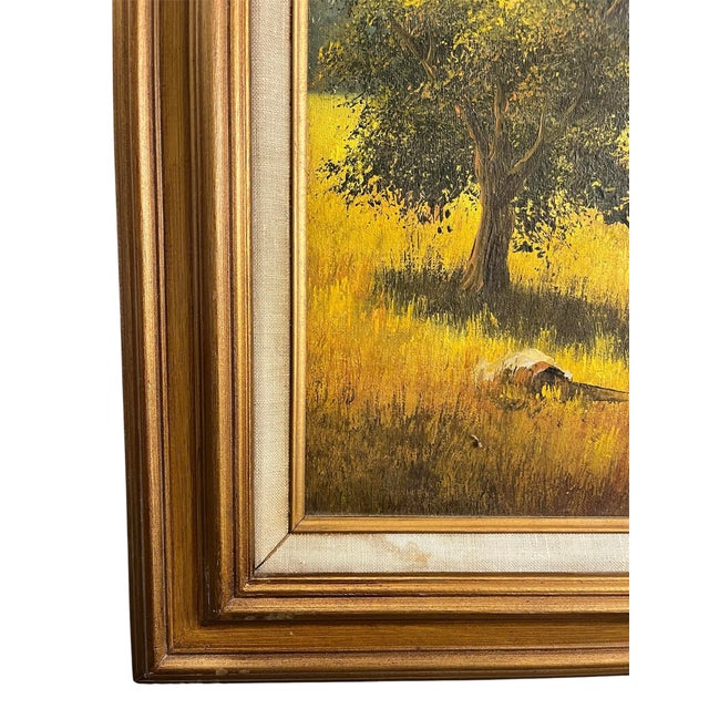 1970s 1970s Landscape Oil Painting by Dewey Bradford For Sale - Image 5 of 8