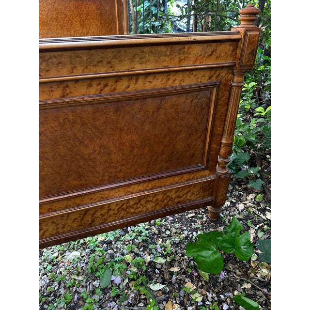 Louis Philippe Style Bed in Burr Wood, 1800s For Sale - Image 10 of 18