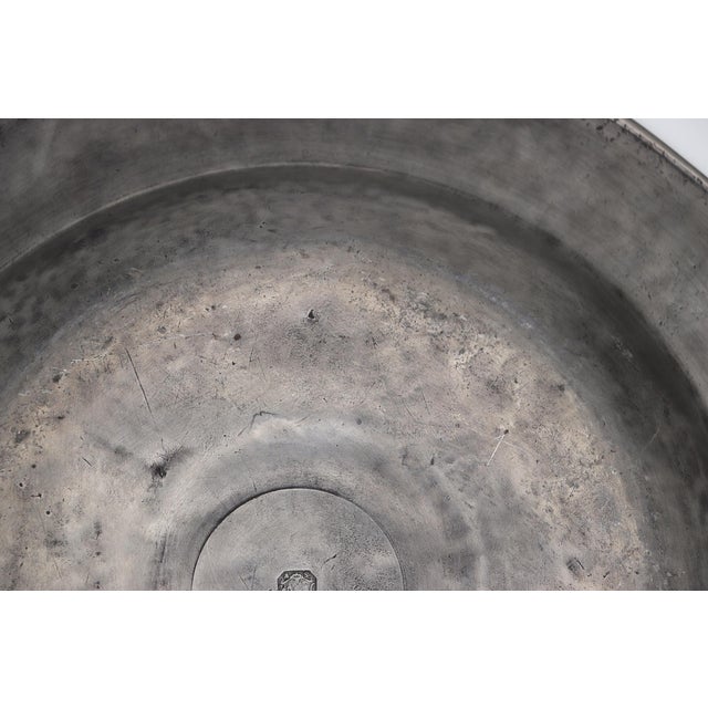 Large Alms Dish, Pewter, Germany, 18th Century For Sale - Image 15 of 16
