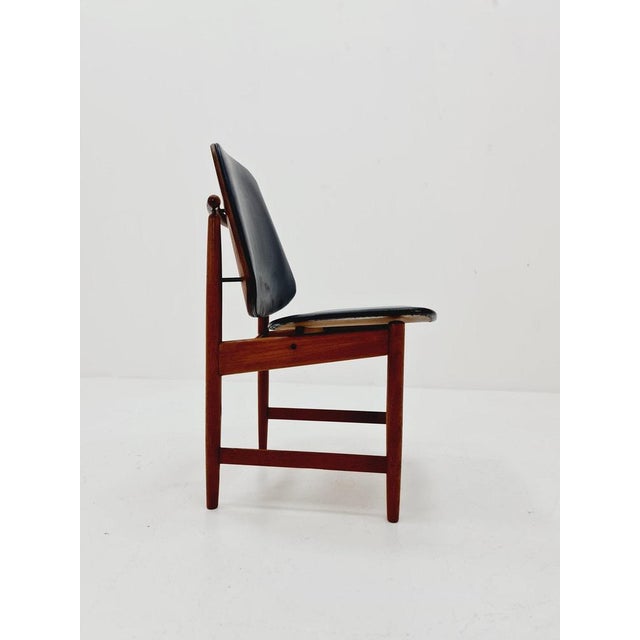 Danish Teak and Leather Chair by Arne Vodder for France & Daverkosen, 1960s For Sale - Image 9 of 11