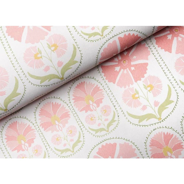 Schumacher 5014112 Anjuna Floral Blush Wallpaper For Sale In Dallas - Image 6 of 8