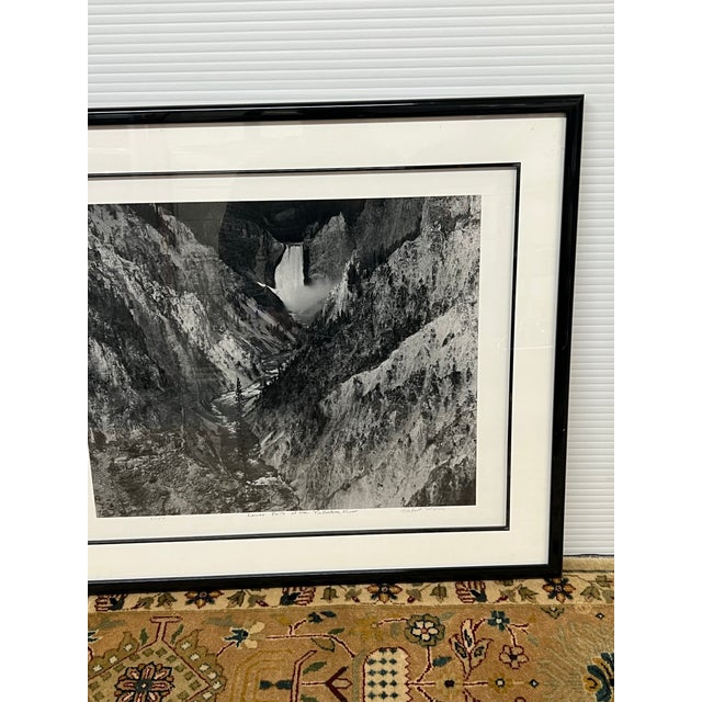 Robert Morris Lower Yellowstone River in Yellowstone Park, Wyoming B/W Limited Photography, Signed For Sale - Image 11 of 12