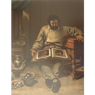 Gustave Courbet, Marc Trapadoux examinant un livre d'estampes, Lithograph For Sale