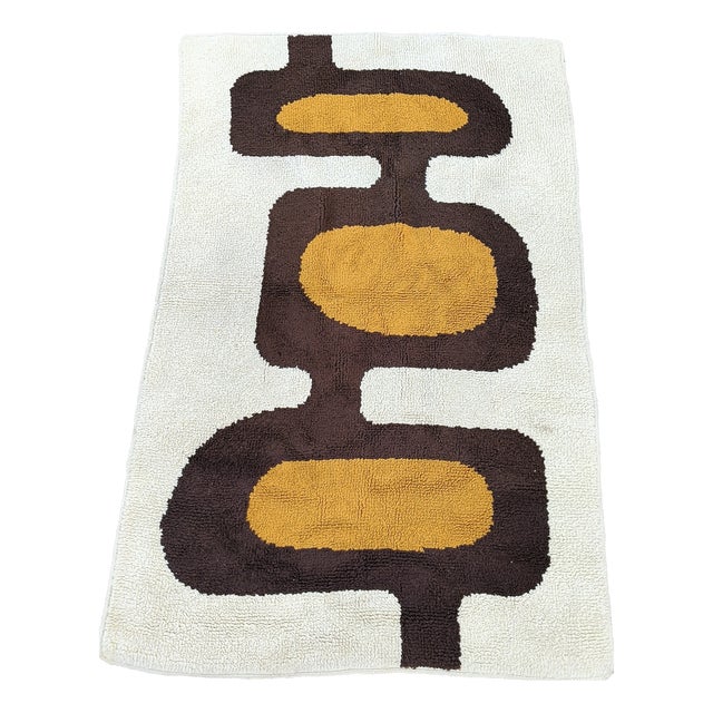 Pop Art Wool Rug, 1970s For Sale