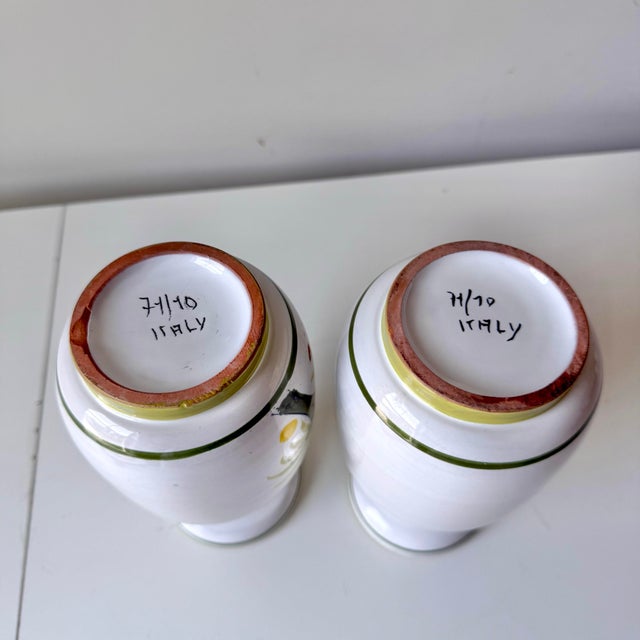 Ceramic 1970s Italian Bamboo Pottery Vases: A Pair For Sale - Image 7 of 8