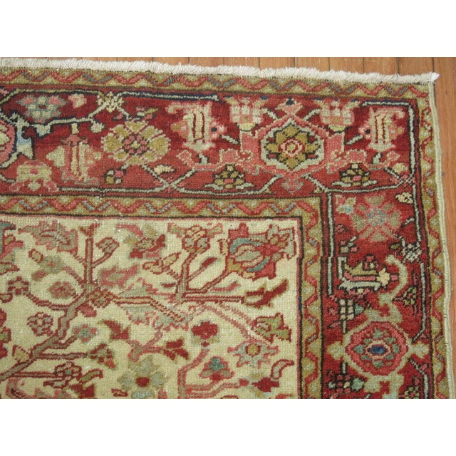 Square Vintage Persian Heriz Carpet For Sale In New York - Image 6 of 6