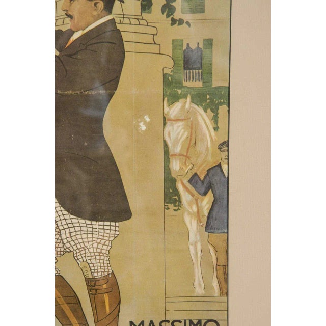 Belle Epoque Italian Fashion Art Lithographic Poster by Marcello Dudovich For Sale In New York - Image 6 of 7