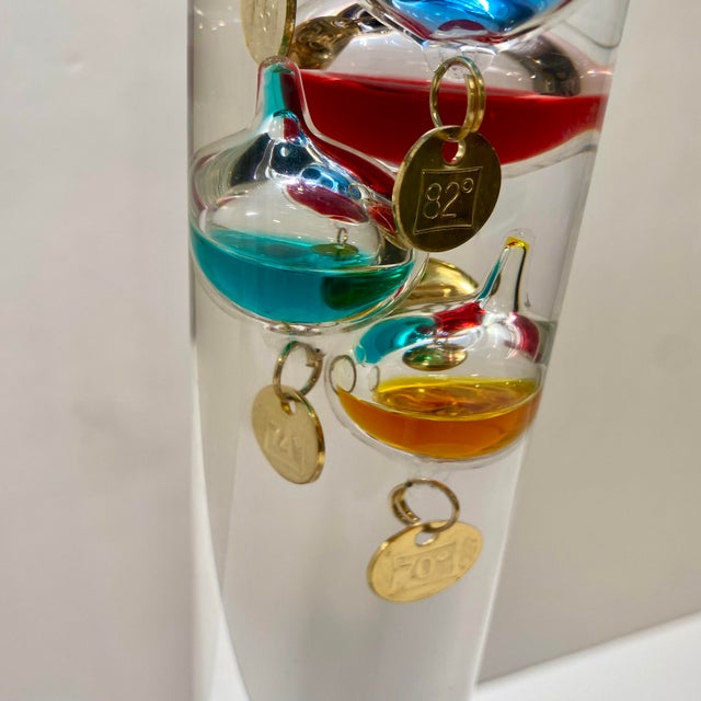 1980s Galileo Thermometer Collector's Item For Sale - Image 4 of 7