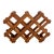 Vintage Danish Modern Collapsible Teak Ten Bottle Wine Rack Danish Modern Bar Piece For Sale