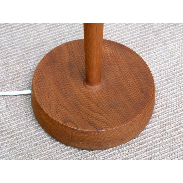 Vintage Floor Lamp in Oak from Falkenbergs Belysning, Sweden, 1960s For Sale - Image 9 of 10