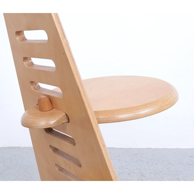 Lundi-Sit Adjustable Wooden Chairs, 1980s, Set of 2 For Sale - Image 11 of 15