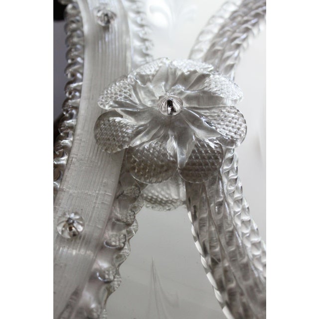 Venetian Murano Glass Mirror, Italy, 1950s For Sale - Image 7 of 11