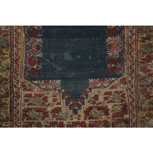 1950s Vintage Turkish Anatolian Prayer Rug With Polychrome Design - Rug & Kilim For Sale - Image 5 of 9