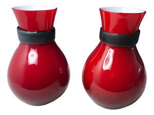 Fasciati Vases by Salviati Murano for Simon Moore, Venice, 1999, Set of 2