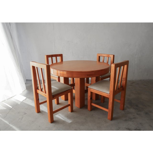 1980s Craftsman Made 1980s Pine Dining Table For Sale - Image 5 of 7