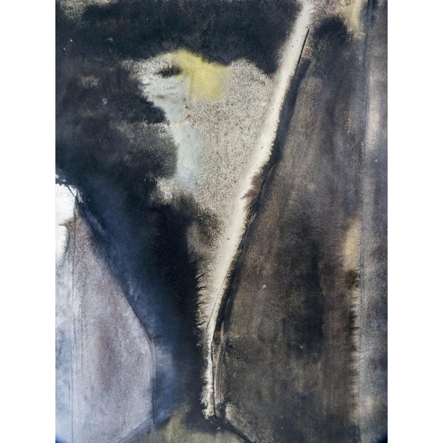 Black Araldo Cavallera, Abstract Work on Paper, 1950s, Watercolor on Paper For Sale - Image 8 of 12