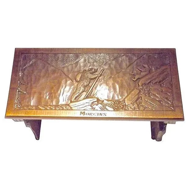 Antique Black Forest Carved Folding Mantel Shelf For Sale - Image 5 of 9