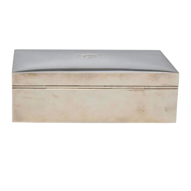 English English Silver Cigarette Box in the Equestrian Taste For Sale - Image 3 of 5