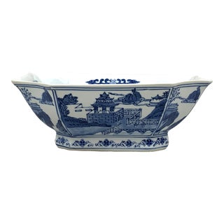 Vintage Asian Blue & White Bowl For Sale