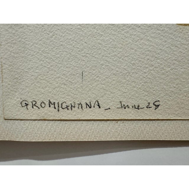 Henry Emil Salloch Original Watercolor on Paper Gromignana, 1970. For Sale - Image 4 of 7