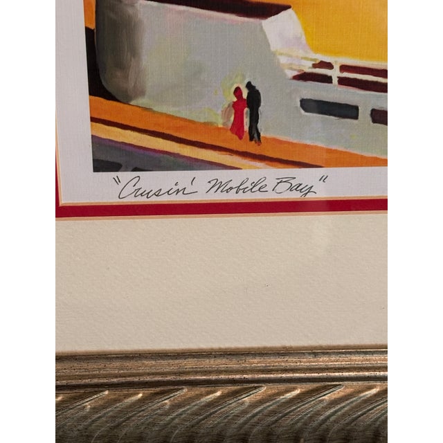 Contemporary 'Crusin’ Mobile Bay’ Saturated Signed Giclee Print by Bob Stedman For Sale - Image 4 of 4