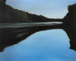 "Tranquil Lake" Acrylic Painting on Canvas by Mary Anne McKernie