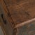 19th Century Blue Painted Carved Flat Top Trunk With Drawer From Hungary For Sale - Image 6 of 14
