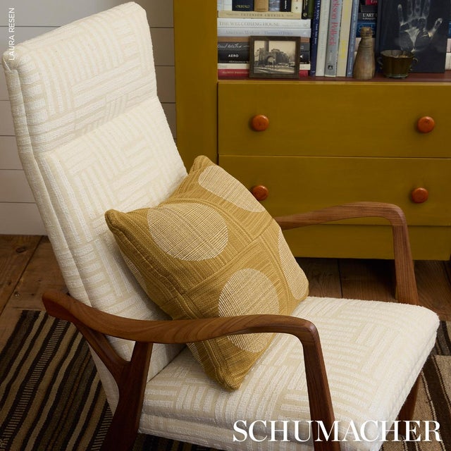 2020s Schumacher Elbert Fabric In Birch For Sale - Image 5 of 5