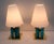 Mid-Century Modern Murano Glass and Brass Table Lamps, Set of 2 For Sale - Image 3 of 11