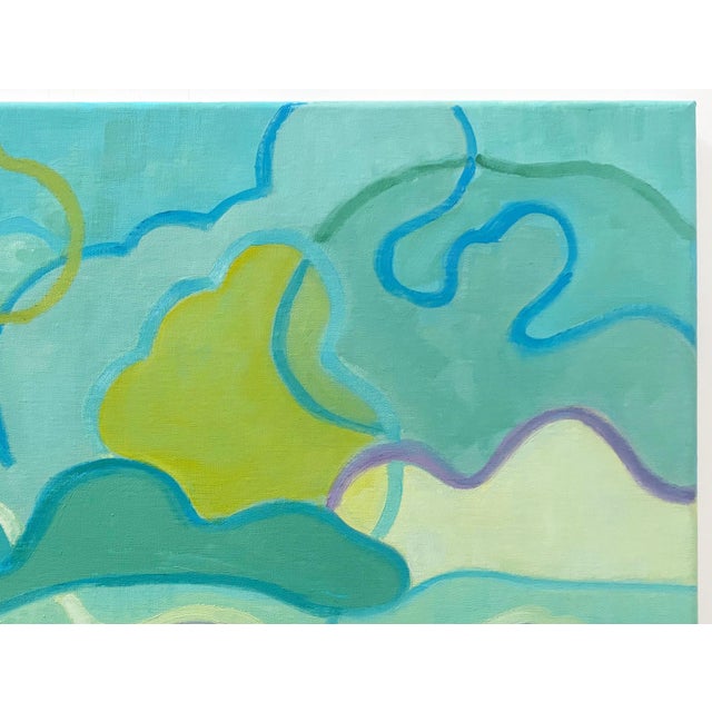 Abstract “Sky Dance” Oil on Linen by Nancy M. Vignola For Sale - Image 3 of 7