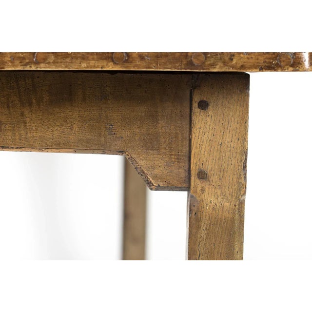 Mid 19th Century English Fruitwood Single Drawer Farm Table For Sale In San Francisco - Image 6 of 11