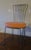 Orange Mid-Century Cast Iron Garden Chair For Sale - Image 8 of 9