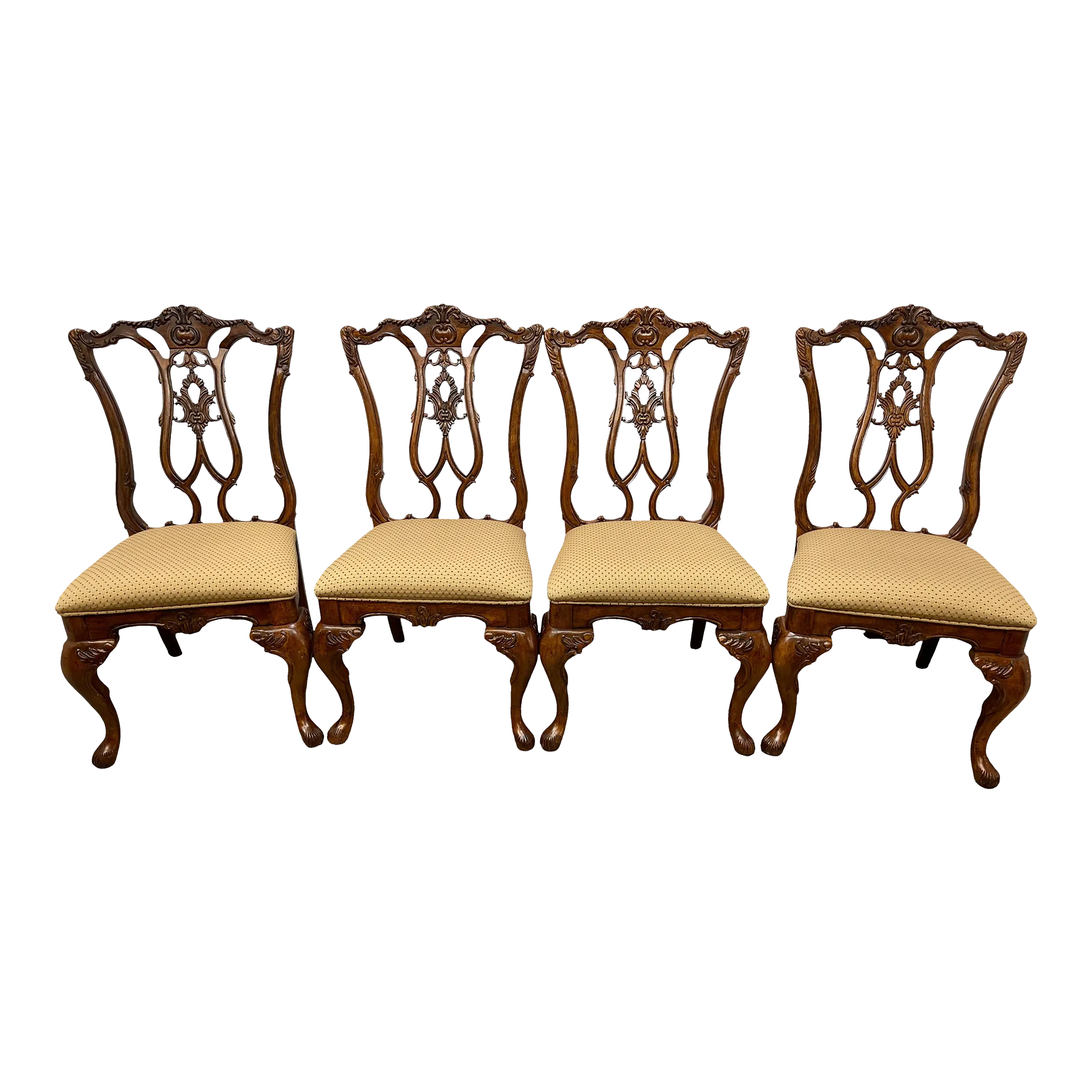 Vintage Universal Furniture Chippendale Style Dining Chairs