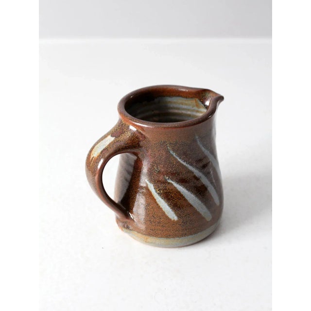 Vintage Studio Pottery Pitcher For Sale - Image 10 of 12