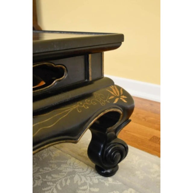 Late 20th Century Vintage Kang Style Rectangular Chinoiserie Coffee Table For Sale - Image 10 of 12