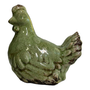 Vintage Garden Chicken Figurine