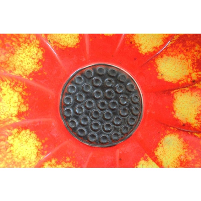 Space Age Shell Fruit Bowl in Fat Lava from Bay Keramik, 1970s For Sale - Image 4 of 8