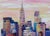 Oil Painting of Nyc Skyline With Chrysler Building "Nyc Roofs" by Natalia Bessonova For Sale In New York - Image 6 of 6
