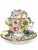 Coalbrookdale-Style Flower-Encrusted Porcelain Pot, Cover & Stand For Sale - Image 4 of 5