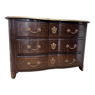 Mid 19th Century Ebonized Commode With Bronze Mounts, C. 1850 For Sale