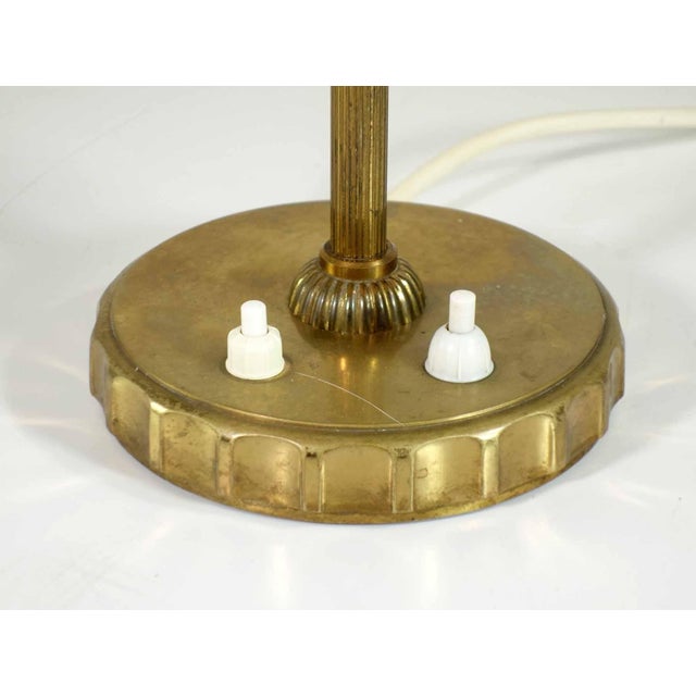 Italian Serpentina Table Lamps in Brass, 1940s, Set of 2 For Sale - Image 9 of 13