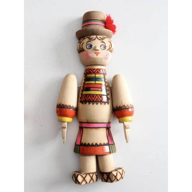 Mid 20th Century Mid-Century Russian Folk Art Wall Hangings Pair For Sale - Image 5 of 7