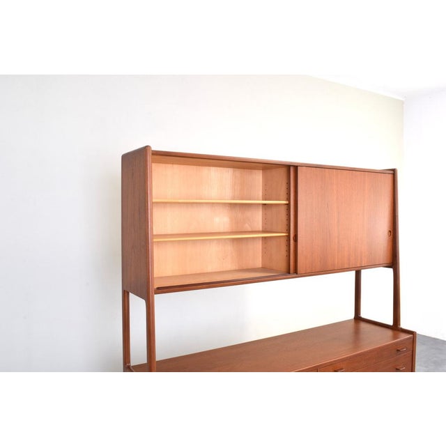 Wood Mid-Century Modern Danish Teak Sideboard by Hans Wegner for Ry Møbler, 1950s For Sale - Image 7 of 18
