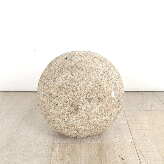 Stone Group of Four Antique and Vintage Spheres, Italy For Sale - Image 7 of 10