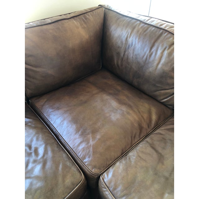 Restoration Hardware Lancaster Leather Sectional Sofa Chairish