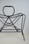 French Modernist Black Metal Magazine Rack attributed to Jacques Adnet, 1950s For Sale - Image 10 of 14